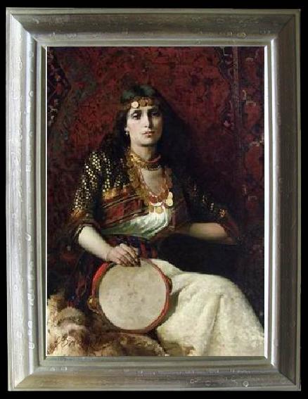 framed  unknow artist Arab or Arabic people and life. Orientalism oil paintings 612, Ta101